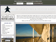 Tablet Screenshot of bearskinneckmotorlodge.com